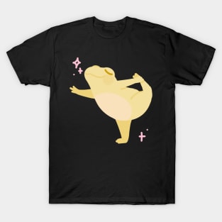 A Yellow Frog Dancing Ballet T-Shirt